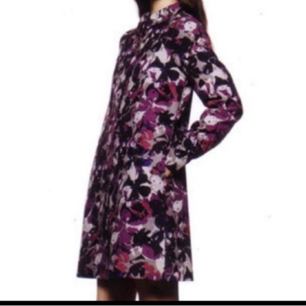 THAKOON for Target. Floral Purple Coat. Shell:100% Cotton. Lining:100% P…‎